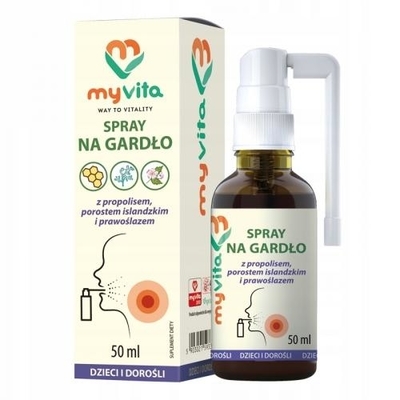 Zdjęcie MyVita Spray na gardło 50ml