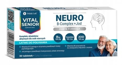 Zdjęcie Vital Senior Neuro B-Complex + Jod 30tabl.