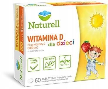 Zdjęcie NATURELL Witamina D dla dzieci tabl. 60tab