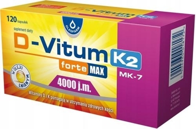 Zdjęcie D-Vitum Forte Max 4000 j.m. K2 120kaps.