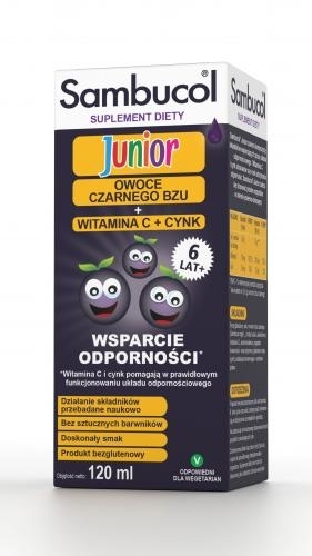Zdjęcie Sambucol Junior płyn 120 ml