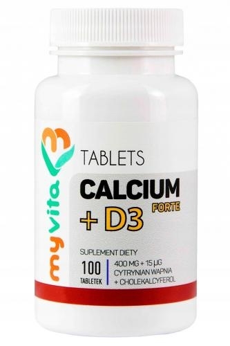 Zdjęcie MyVita Calcium forte +D3 100tabl.