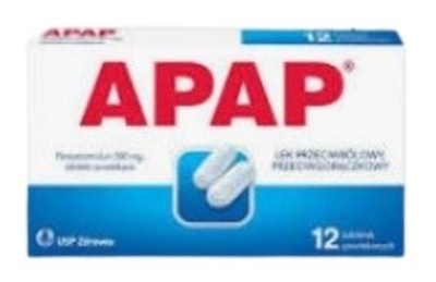 Zdjęcie Apap 0,5 g 12 tabletek