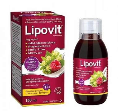 Zdjęcie Lipovit Lipa I Malina Syrop 150 ml RADA
