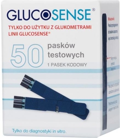 Zdjęcie Glucosense test pask. 50 szt. 