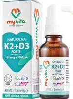 Zdjęcie MyVita Witamina K2 100ug + D3 2000j 30ml