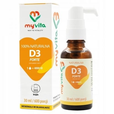 Zdjęcie MyVita Witamina D3 4000iu 30ml