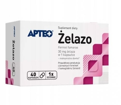 Zdjęcie Żelazo APTEO kaps. 40 kaps.