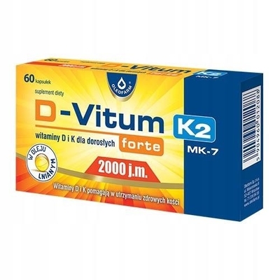 Zdjęcie D-Vitum forte 2000 j.m. K2 kaps. 60kaps.