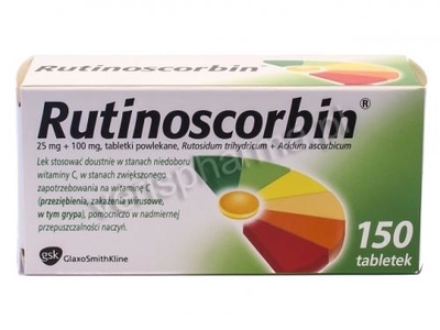 Zdjęcie Rutinoscorbin 150 tabletek powlekanych