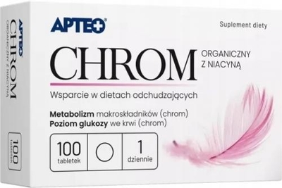 Zdjęcie Chrom Organiczny z niacyną APTEO tabl. 100