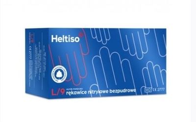 Zdjęcie Rękawice nitrylowe L 100szt. Heltiso 