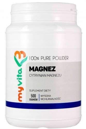 Zdjęcie MyVita Cytrynian magnezu prosz. 500 g