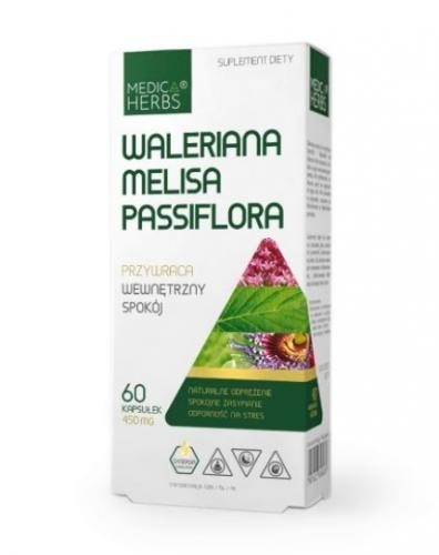 Zdjęcie Waleriana Melisa Passiflora 60kaps. Medica