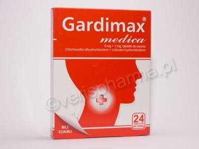 Zdjęcie Gardimax Medica 24 tabletki do ssania