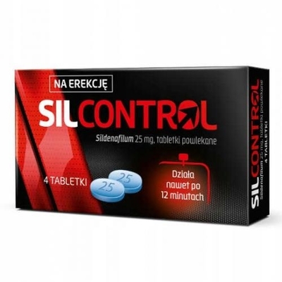 Zdjęcie Silcontrol tabl.powl. 25 mg 4 tabl.