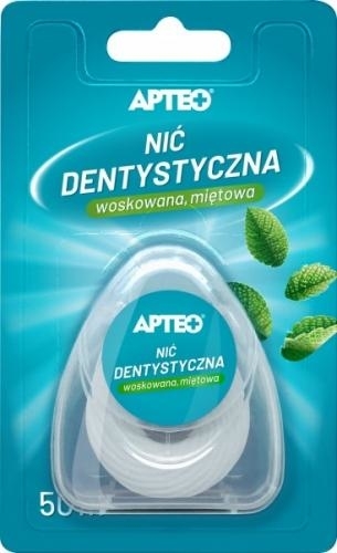 Zdjęcie Nić dentystyczna miętowa 50m APTEO  