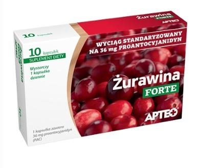 Zdjęcie Żurawina Forte APTEO kaps. 10 kaps.