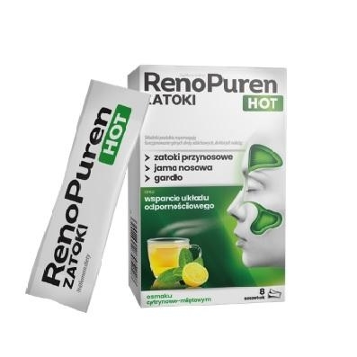 Zdjęcie RenoPuren Zatoki Hot bez cukru 8 saszetek