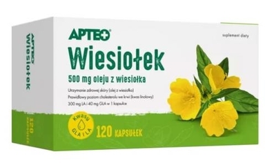 Zdjęcie Wiesiołek APTEO 120 kapsułek