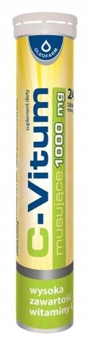 Zdjęcie C-Vitum musujące 1000 mg tabl.mus. 24tabl.
