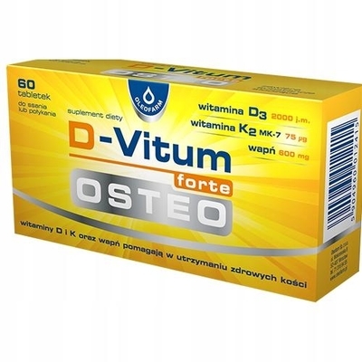 Zdjęcie D-Vitum forte MAX OSTEO tabl. 60 tabl.