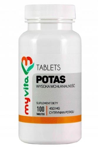 Zdjęcie MyVita Potas tabl. 100 tabl.
