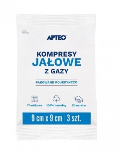 Zdjęcie Kompresy gaz. jał. APTEO CARE 9x9cm 3szt. 