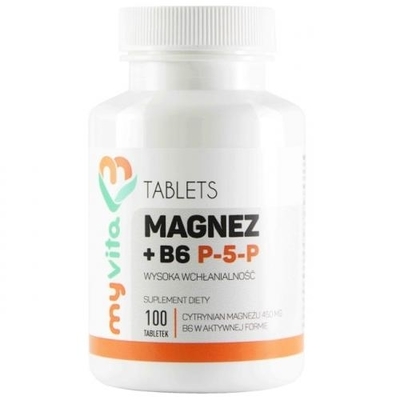 Zdjęcie MyVita Magnez + B6 P5P 100tabl.