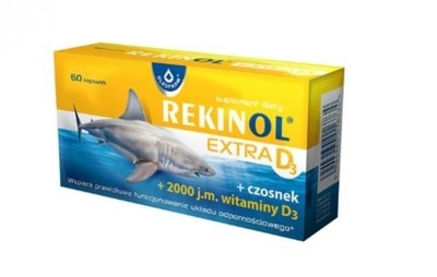 Zdjęcie Rekinol Extra D3 kaps. 60 kaps.
