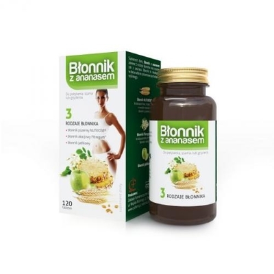 Zdjęcie Błonnik z ananasem 120 tabl. COLFARM