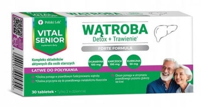 Zdjęcie Vital Senior Wątroba tabl.powl. 30 tabl.