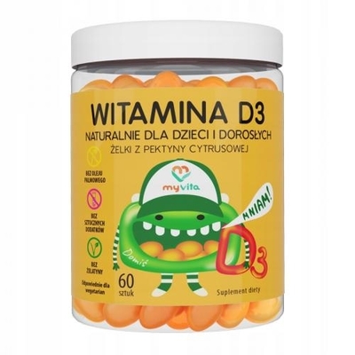 Zdjęcie MyVita Witamina D3 żelki 60 szt.