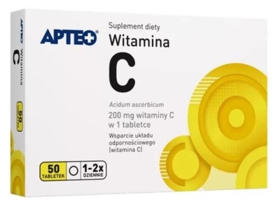 Zdjęcie Witamina C 200mg 50tabl. APTEO
