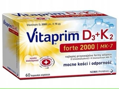 Zdjęcie Vitaprim D3 Forte + K2 - 60 kaps.